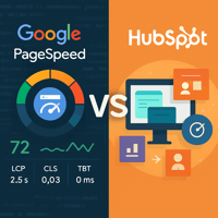 Optimización SEO real:&nbsp;HubSpot&nbsp;vs&nbsp;Google PageSpeed Insights