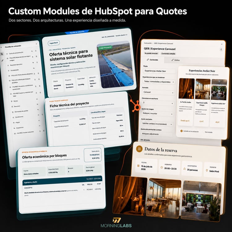 Custom modules Quotes Hubspot