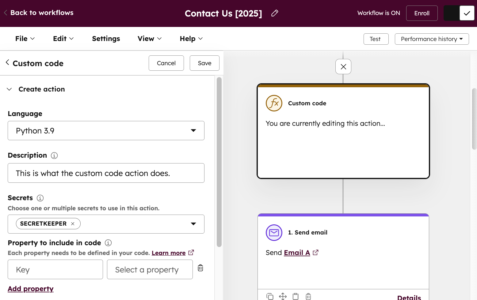 workflows-custom-code-action-setup-morninglabs