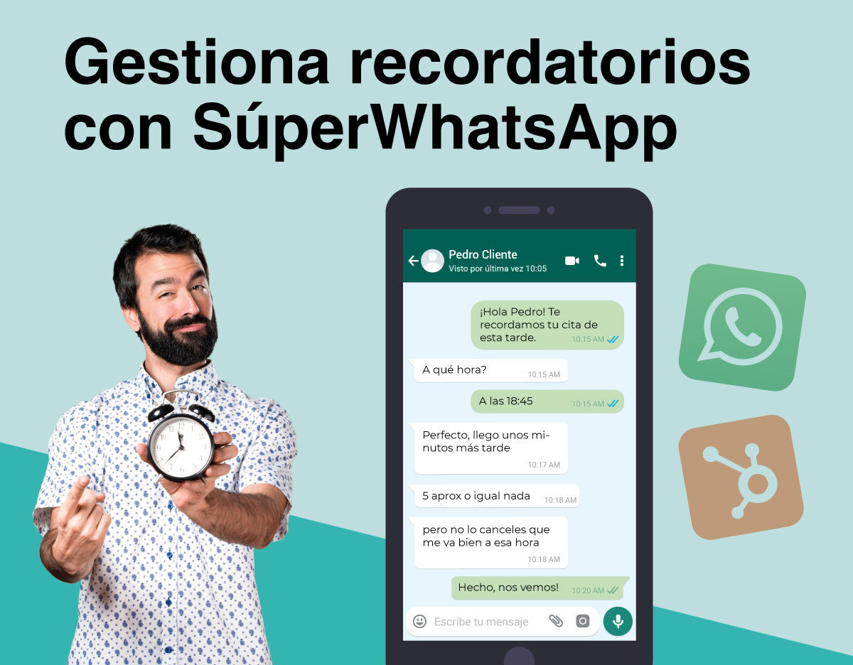 Gestiona tus recordatorios con SuperWhatsApp